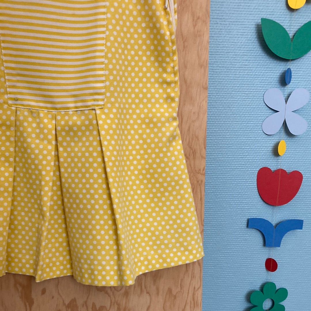 Robe à pois Jaune