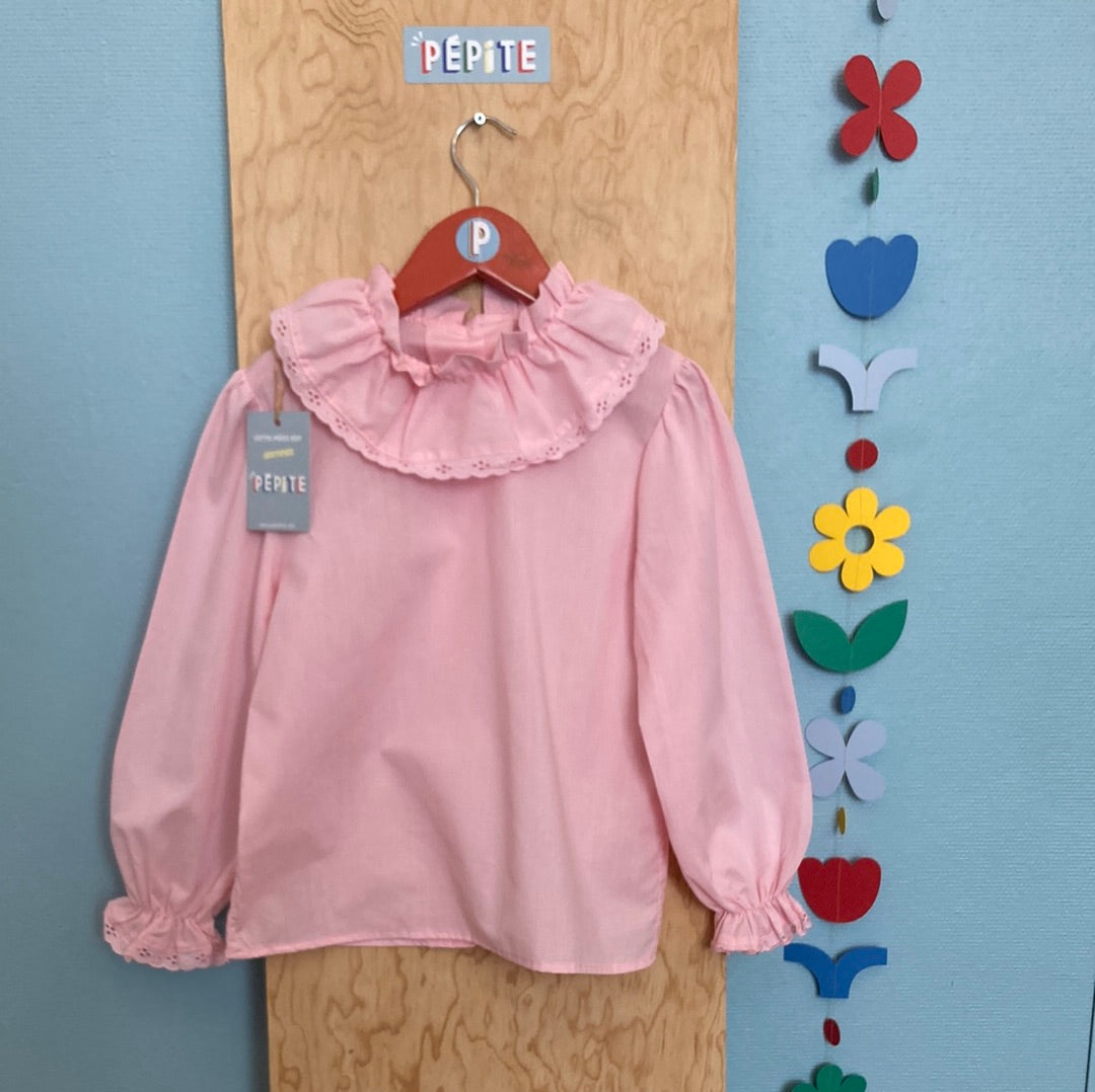 Blouse rose poudré