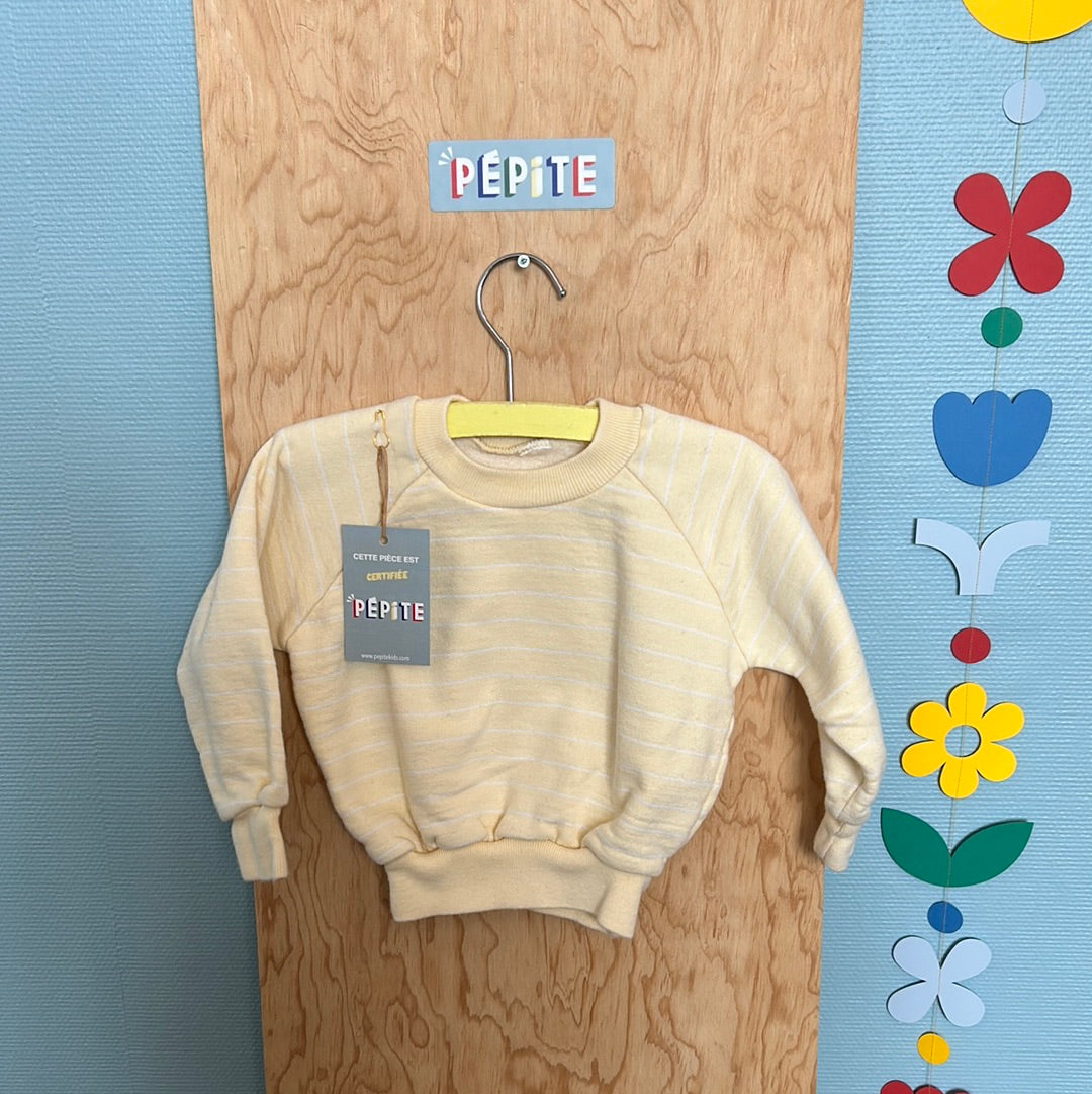 Sweat jaune pastel