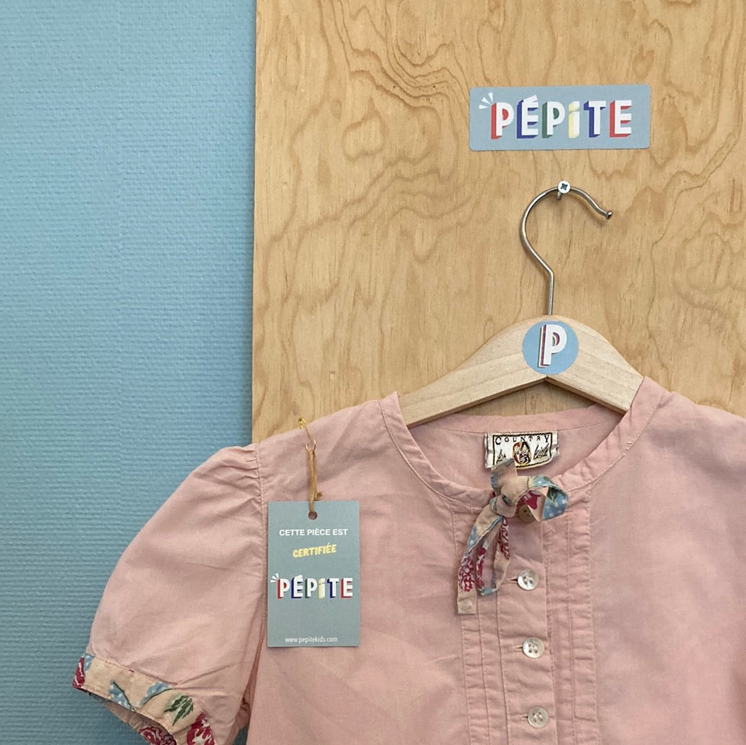 Blouse rose poudré