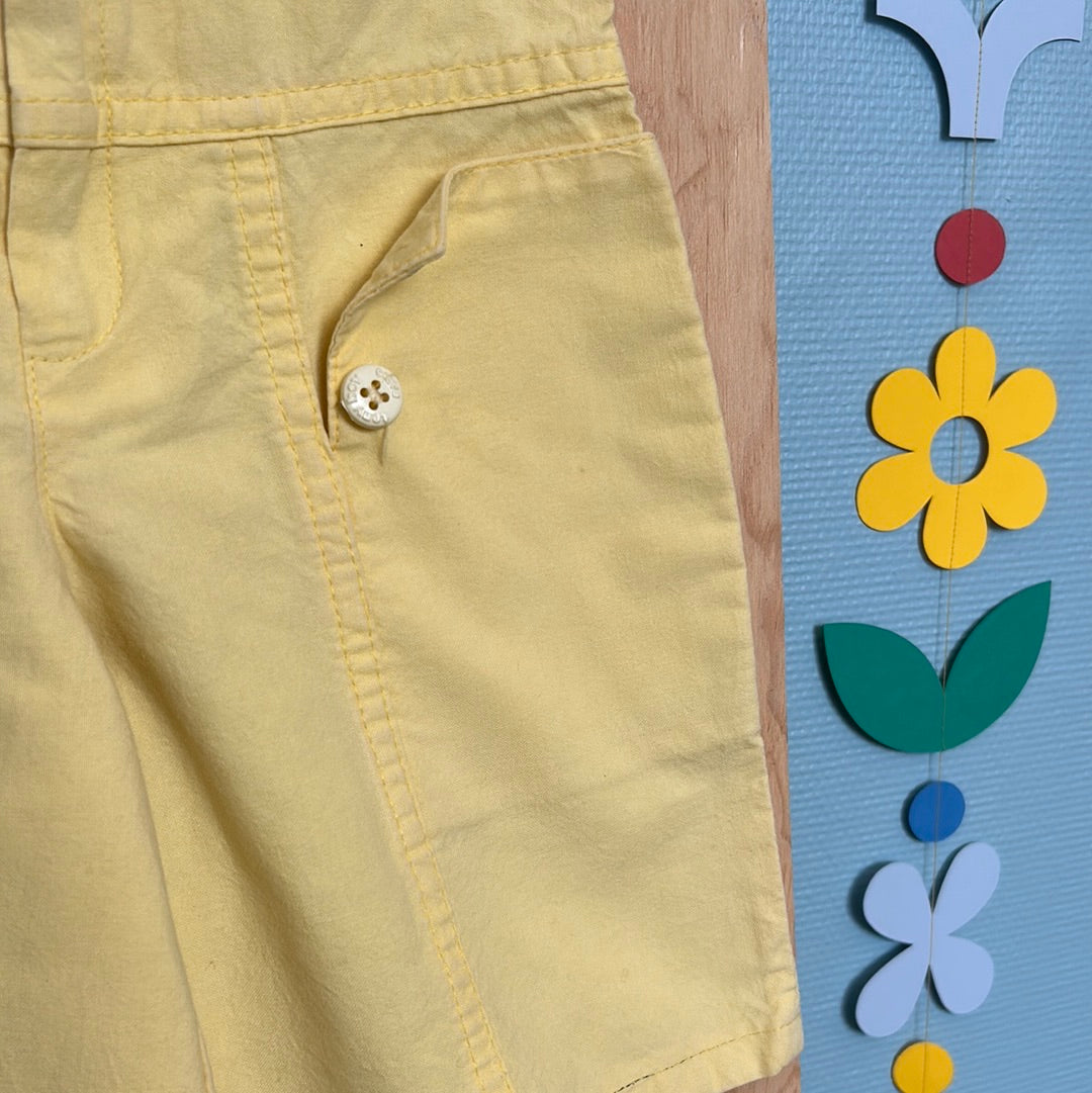 Short jaune pastel
