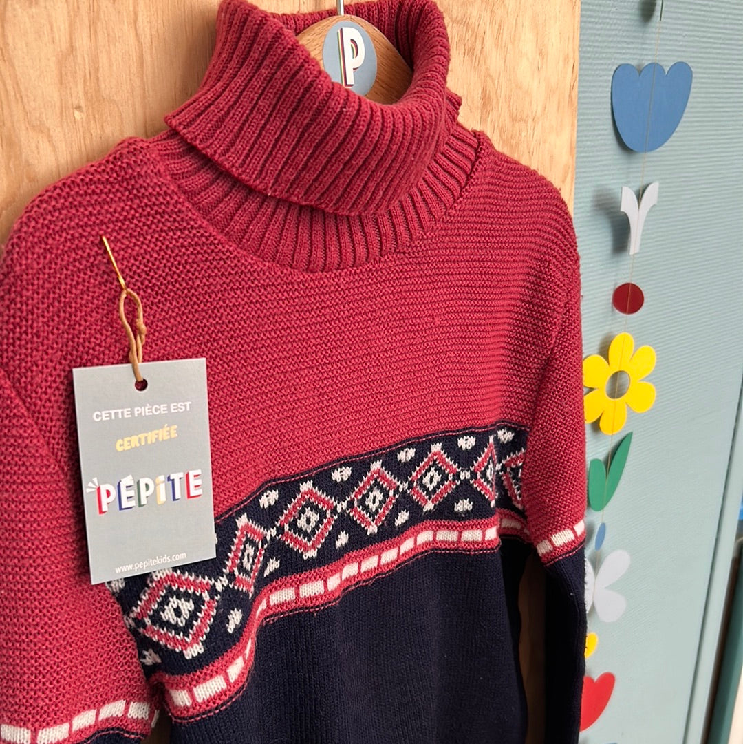 Pull col roulé