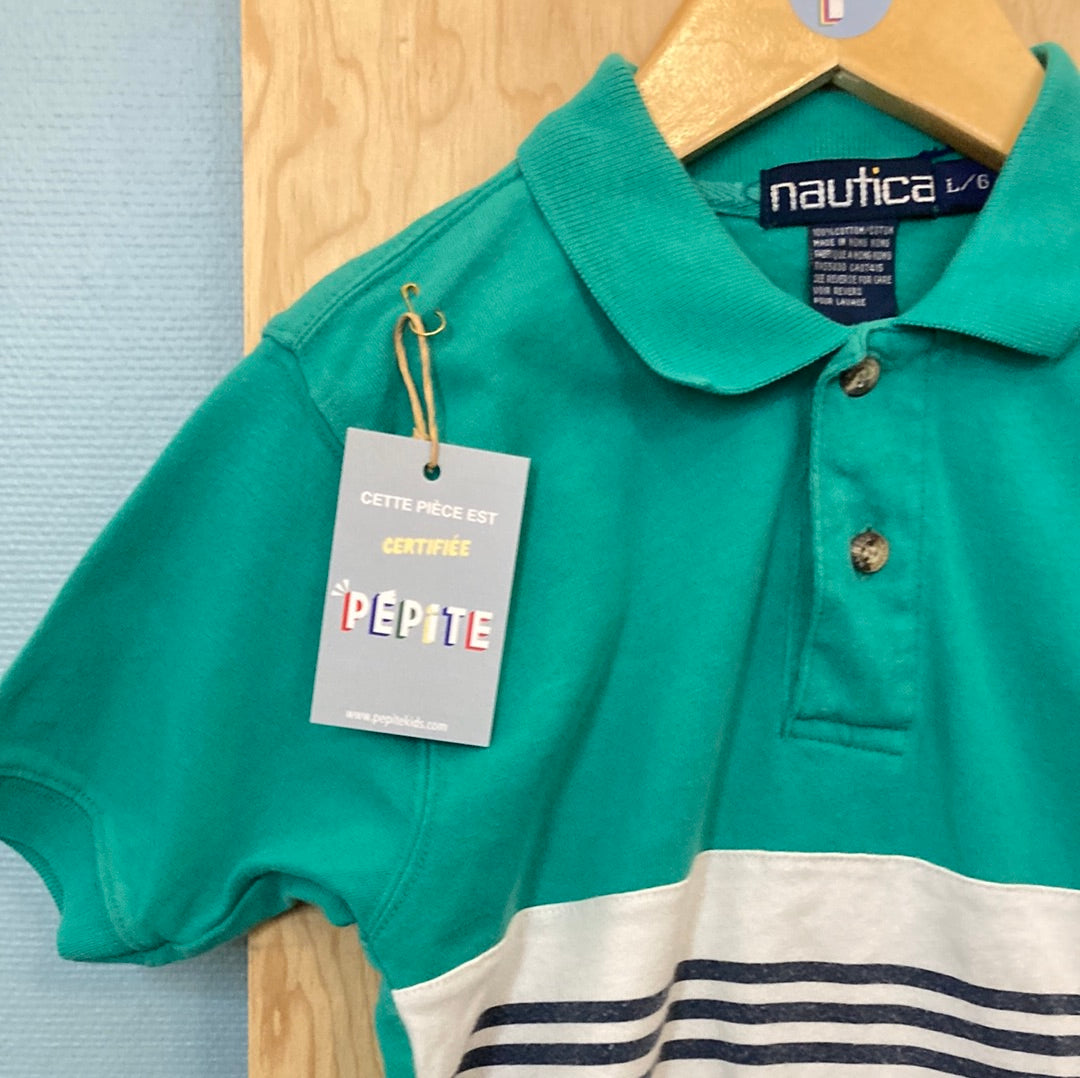 Polo vert Rayé