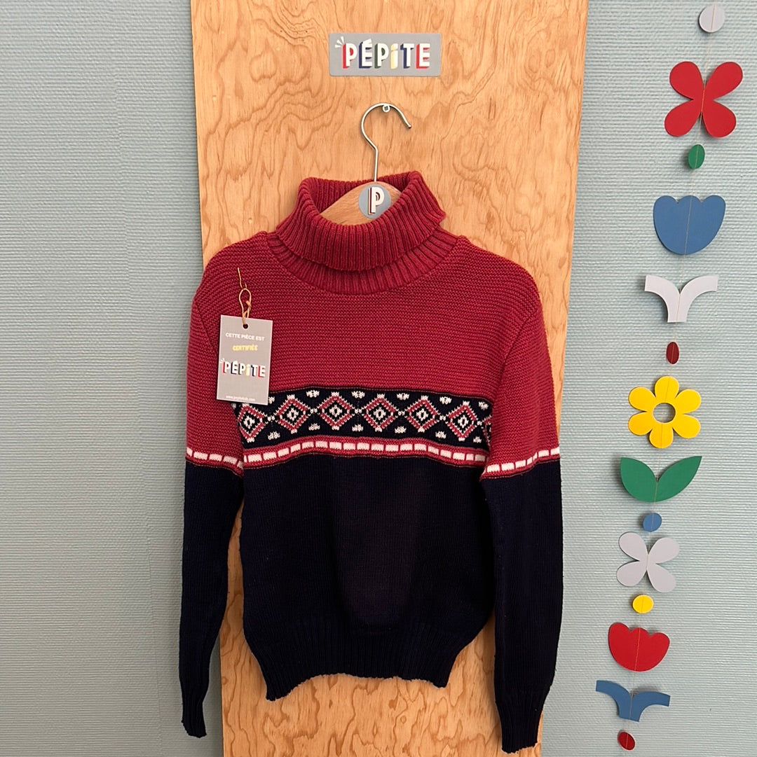 Pull col roulé