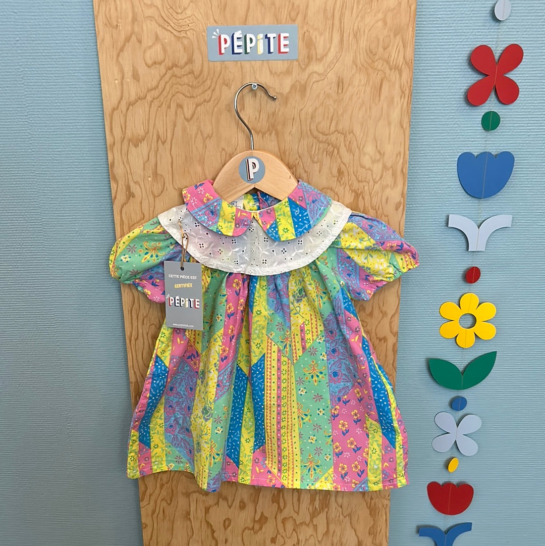 Robe pastel double col