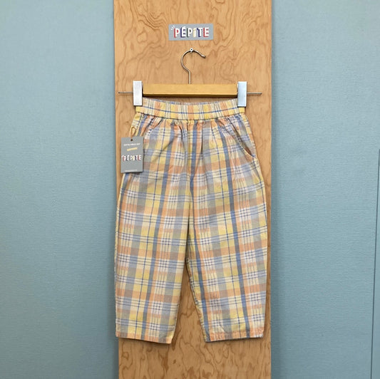 Pantalon tartan pastel