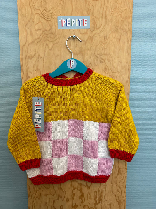 Pull de Joëlle damier